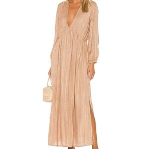 Sundress Women's Chicago Maxi V-Neck Dress in Roma Cafe Au Lait Size XS/S